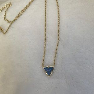 Kendra Scott perry triangle necklace in periwinkle